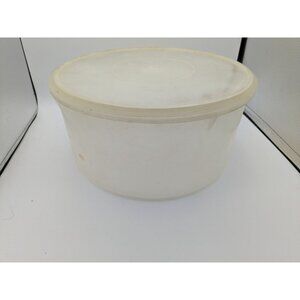 Vintage Tupperware Round Food Container Sheer 256